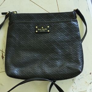 Kate Spade Black Quilted Crossbody Bag